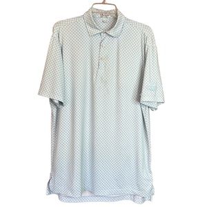 Peter Millar Performance Mesh Skull Print Polo Shirt Men's Size Medium